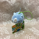 Mini Rhino Plush Keychain 2"