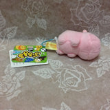 Mini Hippo Plush Keychain 2"