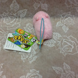 Mini Hippo Plush Keychain 2"
