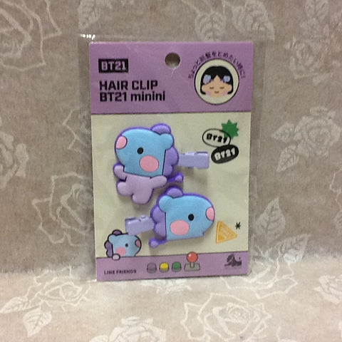 Kpop - BTS BT21 Hairclips - Mang
