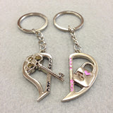 Key and Lock Couples Keychain